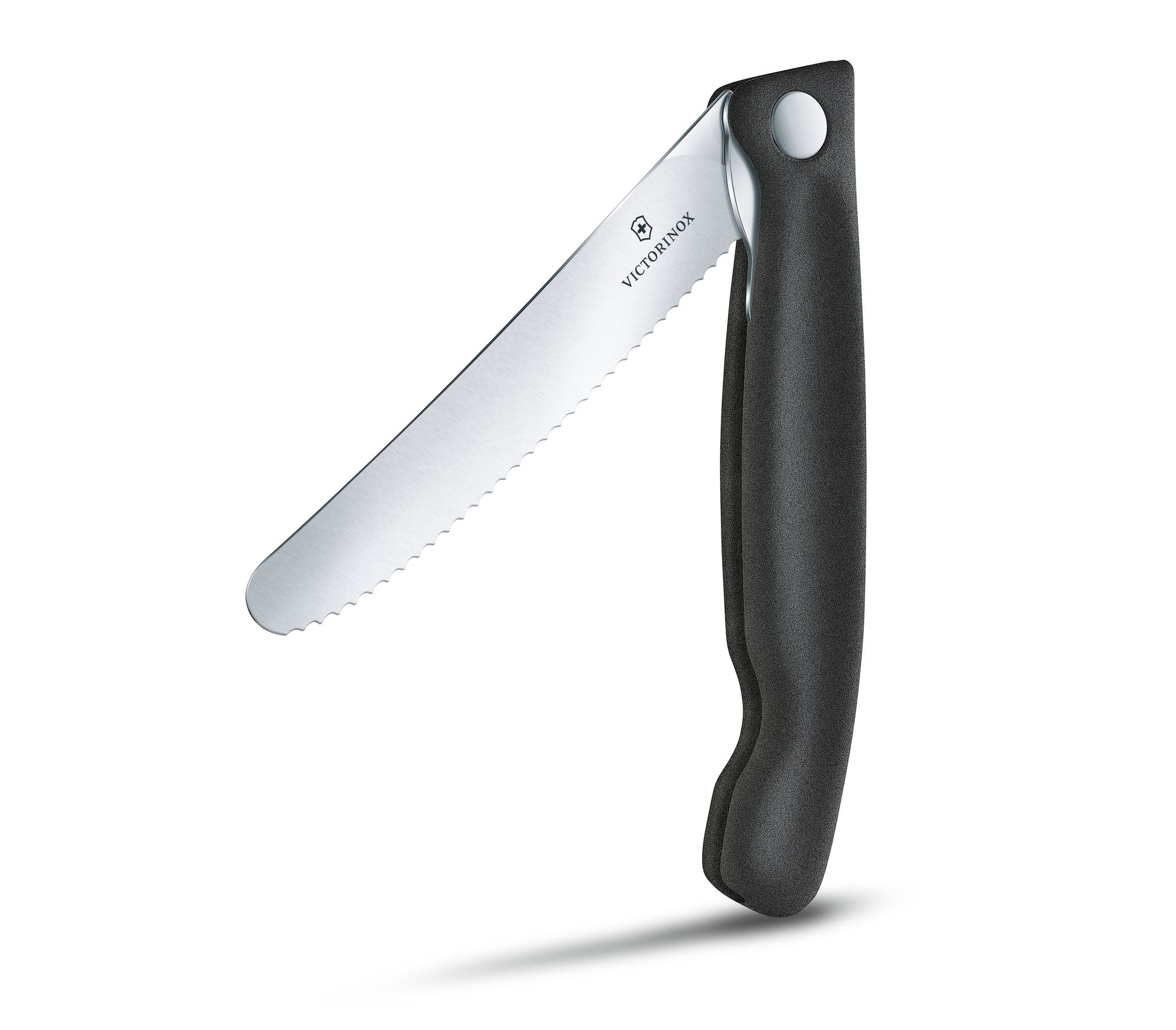 Victorinox Swiss Classic Faltbares Gemüsemesser glatt schwarz