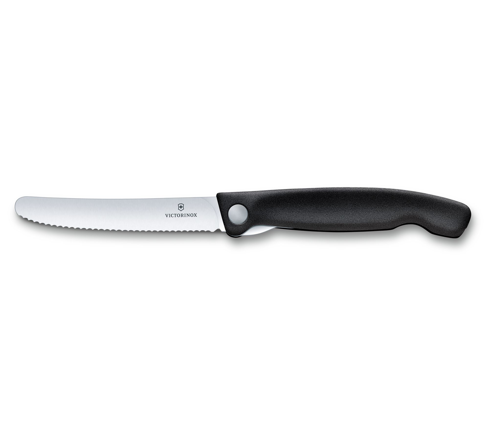 Victorinox Swiss Classic Faltbares Gemüsemesser glatt schwarz