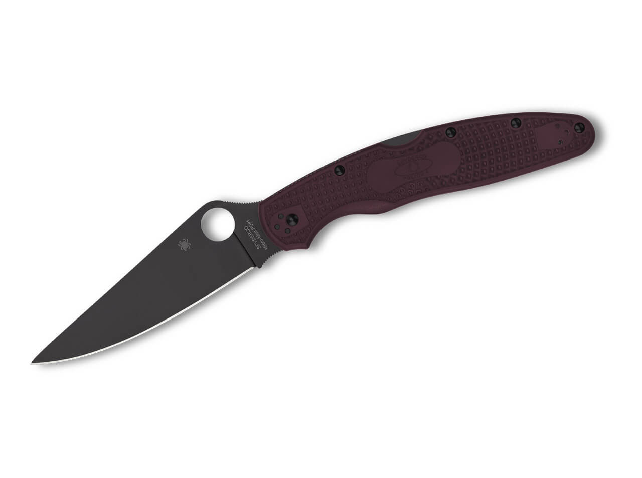 Spyderco Police 4 Lightweight Micro-Melt PD#1 Black Blade 