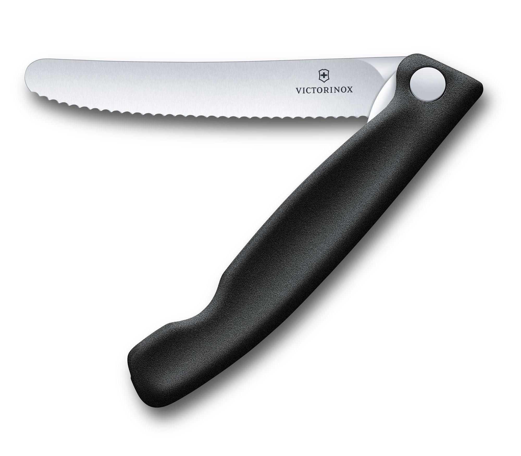 Victorinox Swiss Classic Faltbares Gemüsemesser glatt schwarz